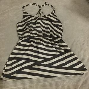 Cute silk striped top